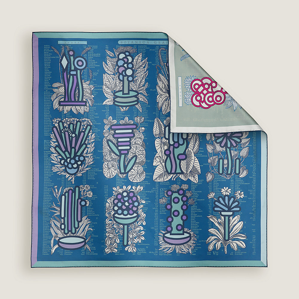 Botanica Grafica double face scarf 90 | Hermès USA